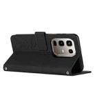 For Infinix Note 50 4G / 50 Pro 4G Skin Feel Heart Embossed Leather Phone Case with Long Lanyard(Black) - 3