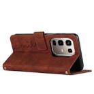 For Infinix Note 50 4G / 50 Pro 4G Skin Feel Heart Embossed Leather Phone Case with Long Lanyard(Brown) - 3