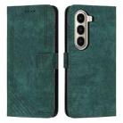 For itel A95 5G Skin Feel Stripe Pattern Leather Phone Case with Lanyard(Green) - 1