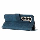 For itel A95 5G Skin Feel Stripe Pattern Leather Phone Case with Lanyard(Blue) - 3