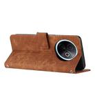 For vivo Y39 5G Global Skin Feel Stripe Pattern Leather Phone Case with Lanyard(Brown) - 3