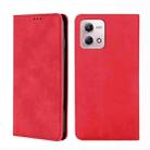 For Motorola Moto G Stylus 2023 4G Skin Feel Magnetic Leather Phone Case(Red) - 1