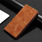 For Motorola Edge 50 5G Skin Feel Magnetic Leather Phone Case(Light Brown) - 2