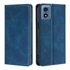 For Motorola Moto G 5G 2024 Skin Feel Magnetic Leather Phone Case(Blue) - 1