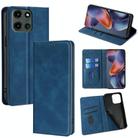 For Motorola Moto G 5G 2025 Skin Feel Magnetic Leather Phone Case(Blue) - 1