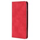 For Motorola Moto G 5G 2025 Skin Feel Magnetic Leather Phone Case(Red) - 2
