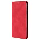 For Motorola Moto G05 Skin Feel Magnetic Leather Phone Case(Red) - 2