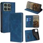 For Motorola Edge 60 Pro 5G Skin Feel Magnetic Leather Phone Case(Blue) - 1