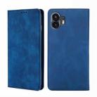 For Nothing Phone 2 Skin Feel Magnetic Leather Phone Case(Blue) - 1