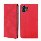 For Nothing Phone 2 Skin Feel Magnetic Leather Phone Case(Red) - 1