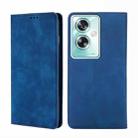 For OPPO A79 5G Skin Feel Magnetic Leather Phone Case(Blue) - 1