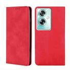 For OPPO A79 5G Skin Feel Magnetic Leather Phone Case(Red) - 1