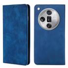 For OPPO Find X7 Ultra 5G Skin Feel Magnetic Leather Phone Case(Blue) - 1