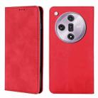 For OPPO Find X7 5G Skin Feel Magnetic Leather Phone Case(Red) - 1