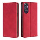 For OPPO A60 4G Global Skin Feel Magnetic Leather Phone Case(Red) - 1