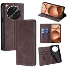 For OPPO Find X8 Ultra 5G Skin Feel Magnetic Leather Phone Case(Dark Brown) - 1
