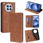 For OPPO Find X8s 5G Skin Feel Magnetic Leather Phone Case(Light Brown) - 1