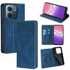 For OPPO A5x 5G Global Skin Feel Magnetic Leather Phone Case(Blue) - 1
