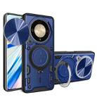 For Honor X9a / Magic5 Lite CD Texture Sliding Camshield Magnetic Holder Phone Case(Blue) - 1