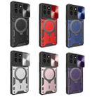 For Honor X8b CD Texture Sliding Camshield Magnetic Holder Phone Case(Pink) - 2