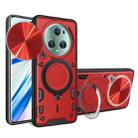 For Honor Magic5 Pro CD Texture Sliding Camshield Magnetic Holder Phone Case(Red) - 1