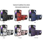 For Honor X8 4G CD Texture Sliding Camshield Magnetic Holder Phone Case(Purple) - 2