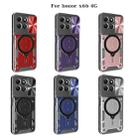 For Honor X6b 4G CD Texture Sliding Camshield Magnetic Holder Phone Case(Red) - 2