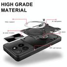 For Honor X5b Plus / X5b 4G CD Texture Sliding Camshield Magnetic Holder Phone Case(Red) - 3