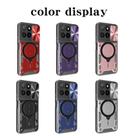 For Honor X5b Plus / X5b 4G CD Texture Sliding Camshield Magnetic Holder Phone Case(Blue) - 2