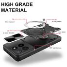 For Honor X5b Plus / X5b 4G CD Texture Sliding Camshield Magnetic Holder Phone Case(Silver) - 3