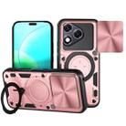 For Honor 400 Lite CD Texture Sliding Camshield Magnetic Holder Phone Case(Pink) - 1