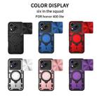 For Honor 400 Lite CD Texture Sliding Camshield Magnetic Holder Phone Case(Purple) - 2