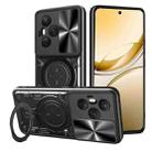 For Honor 400 Pro Global 160.8mm CD Texture Sliding Camshield Magnetic Holder Phone Case(Black) - 1