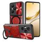 For Honor 400 Pro Global 160.8mm CD Texture Sliding Camshield Magnetic Holder Phone Case(Red) - 1