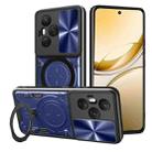 For Honor 400 Pro Global 160.8mm CD Texture Sliding Camshield Magnetic Holder Phone Case(Blue) - 1