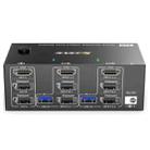 KC-KVM203DH 8K 30Hz USB3.0 DP+DP+HDMI Triple Monitors KVM Switch, UK Plug - 1