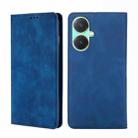 For vivo Y27 4G Skin Feel Magnetic Leather Phone Case(Blue) - 1