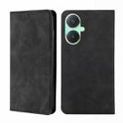 For vivo Y27 4G Skin Feel Magnetic Leather Phone Case(Black) - 1