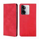 For vivo Y78T 5G / iQOO Z8x 5G Skin Feel Magnetic Leather Phone Case(Red) - 1