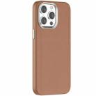 For iPhone 15 Pro Mutural Mingdian Series MagSafe Magnetic Phone Case(Brown) - 1