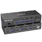 KC-KVM302AS 4K 60Hz USB3.0 / HDMI Dual Monitors KVM Switch, EU Plug - 1