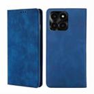 For Honor X6A 4G Skin Feel Magnetic Leather Phone Case(Blue) - 1