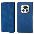 For Honor Magic6 Skin Feel Magnetic Leather Phone Case(Blue) - 1