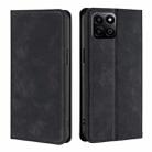 For Honor Play 60 Plus Skin Feel Magnetic Leather Phone Case(Black) - 1