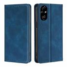 For Honor 200 Pro 5G Skin Feel Magnetic Leather Phone Case(Blue) - 1