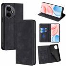 For Honor 400 Global 156.5mm Skin Feel Magnetic Leather Phone Case(Black) - 1