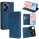 For Honor 400 Pro Global 160.8mm Skin Feel Magnetic Leather Phone Case(Blue) - 1