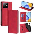 For Honor X60 GT 5G Skin Feel Magnetic Leather Phone Case(Red) - 1