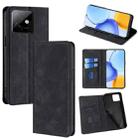 For Honor X60 GT 5G Skin Feel Magnetic Leather Phone Case(Black) - 1