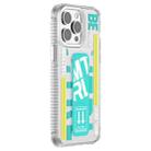 For iPhone 15 Pro Mutural Cyber Series TPU Phone Case with IML Stand(Green) - 1